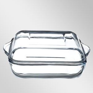 Cam Kapaklı Küçük, Sade Kare Tencere Seti