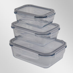 Sade 3'lü Takım Saklama Kabı