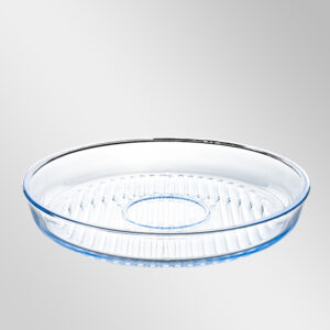 Büyük, Izgara Desenli Yuvarlak Tepsi