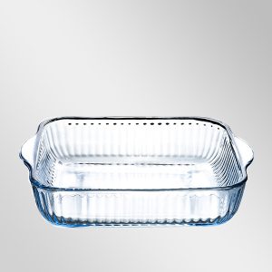 Büyük, Optik Desenli Kare Tepsi