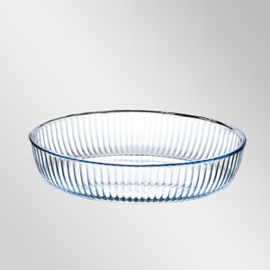 Küçük, Optik Desenli Oval Tepsi