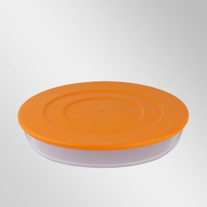 Plastik Kapaklı Küçük, Sade Yuvarlak Tepsi