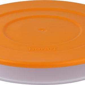 Plastik Kapaklı Büyük, Sade Yuvarlak Tepsi