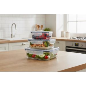 Borart Optik Desenli Mini 3'lü Takım Saklama Kabı - 146220